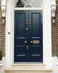 Finished in rustic distressed mahogany. Double Georgian Front Door London Door Company