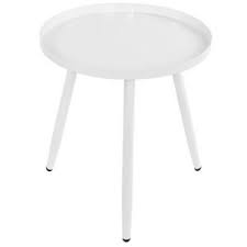 Wir verkaufen einen runden, schweren, massiven. Metall Beistelltisch Weiss 40x44 Cm Deko Tisch Klein Couchtisch Sofatisch Rund Ebay