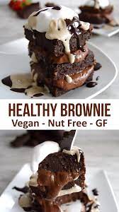Healthy Brownie Vegan Gluten Free Nut Free This Decadent Brownie Is So Delicious No One Wil Food Videos Desserts Healthy Chocolate Sweet Potato Brownies