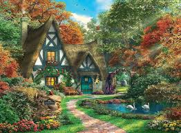 Expand your options of fun home activities with the largest online selection at ebay.com. Cottage In Autumn 500 Piece Ravensburger Jigsaw Puzzle 14792 2