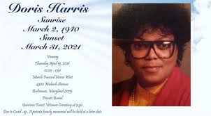 Doris Harris Obituary