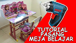 Harga meja kursi sekolah tk taman kanak kanak. Tutorial Pasang Meja Belajar Kanak Kanak Youtube