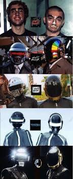 However, you can get started recreating these might be black liners that run along the edge of the helmet, stickers, or molding. Daft Punk Helmet Evolution