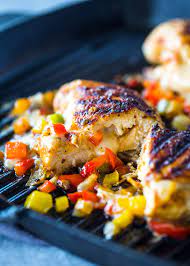 Cheese And Pepper Stuffed Grilled Chicken Breasts Gimme Delicious