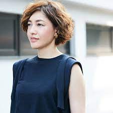 40代髪型 髪が細く少ない人も華やかに パーマボブ 10選 髪型 ボブパーマ 髪型 40代
