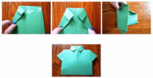 Allow a little extra room if your card is thick. Diy Father S Day Shirt Card Origami Shirt Tie Craft