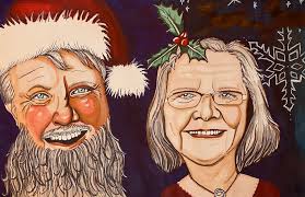 3417 …. Ohhh, I never did such a drawing in my life …. I am happy with this  lovely Santa-Claus-Badman ♥️😊♥️