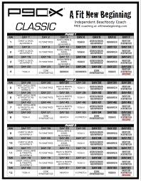 P90x Workout Schedule P90x Workout Schedule P90x Workout Lean Workout