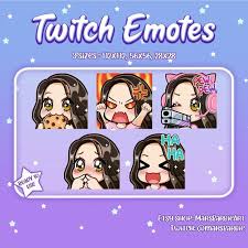 Twitch emotes were first introduced to the twitch streaming platform in 2015. Twitch Emotes Nette Chibi Emotes Fur Streamer Kawaii Etsy