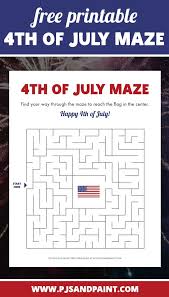 Free printable fourth of july pictures. Free Printable 4th Of July Maze 4th Of July Printable Games