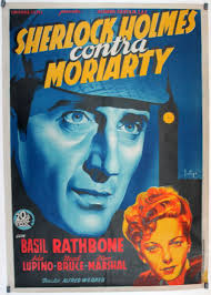 SHERLOCK HOLMES CONTRA MORIARTY" MOVIE POSTER