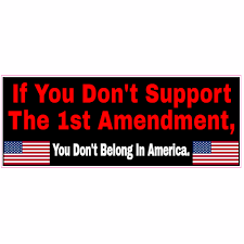 Choose from 500 different sets of flashcards about 1st amendment on quizlet. Support The 1st Amendment Flag Sticker U S Custom Stickers