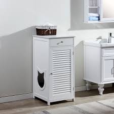 Black and white designs make a modern, sophisticated and elegant combination of colors. Tucker Murphy Pet Plotkin Cat Walk And Pet House Litter Box Enclosure Reviews Wayfair