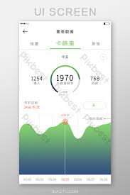 sports fitness weight loss data chart app ui template psd