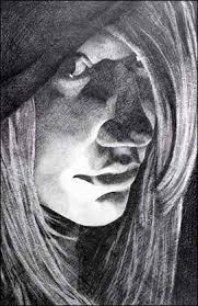 Black And White Self Portrait Art Contemporary Drawingunderlit Portrait Drawing Self Portrait Drawing Portrait