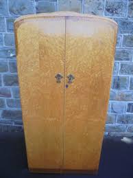 Get started composing room decorations using the color of the walls in addition to furniture. Art Deco Birds Eye Maple Wardrobe Compactum Wom La69873 Loveantiques Com