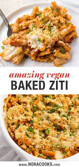 Amazing Vegan Baked Ziti Vegan Pasta Recipes Vegan Dinner Recipes Baked Ziti