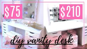 Crafted with solid smoothed wood, our vanity set features a simple classic design complete with strong base legs and smoothed rounded edges for a. Diy Ikea Vanity Desk Dupe Organization Ideas Youtube
