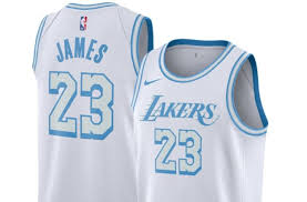 Would the new font really want me to run out and get a new jersey? Order The Amazing Los Angeles Lakers Nike City Edition Jersey Now