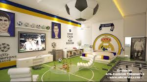 I'll share details of our room transformation once i'm done. Real Madrid This Would Be My Husbands Dream Room Soccer Room Decor Soccer Room Soccer Bedroom
