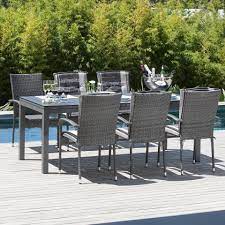 Äußeren einflüssen halten sie dank ihrer hochwertigen qualität. Gartenmobel Set Las Vegas Xxl Palermo 90x200 260 6 Stuhle Grau Danisches Bettenlager Gartenstuhle Palermo Danisches Bettenlager