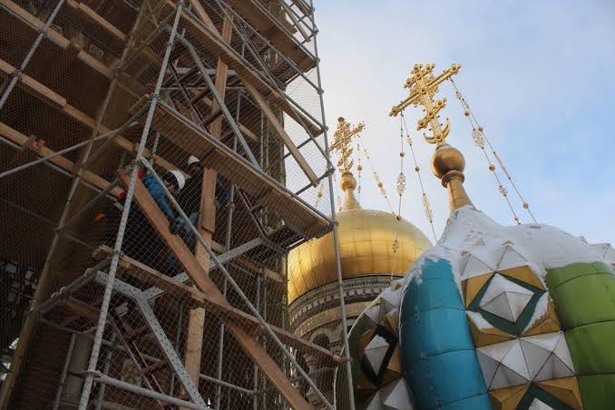 Image result for church of the savior of blood before reconstruction"