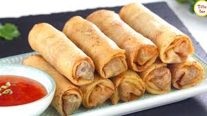 Like their thicker skinned cousin the egg roll, spring rolls are a. Vegetable Spring Rolls Chicken Spring Rolls Recipe By Tiffin Box Restaurant Style Chinese Rolls Youtube