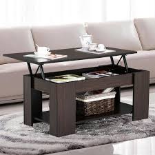 Each of these pieces were made up of the same materials and paired well together. Modern Lift Top Tea Coffee Table W Hidden Storage Compartment Under Shelf Espresso Living Room Furniture Wish