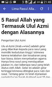 Berikut yang termasuk rasul ulul azmi: Kisah Rasul Ulul Azmi Fur Android Apk Herunterladen