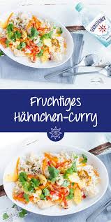 Fruchtiges Hahnchen Curry Mit Reis Hahnchen Curry Hahnchen Curry Mit Reis Hahnchencurry