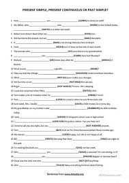 Present Simple Vs Present Continuous Exercises Intermediate Level Pdf Present Simple Present Continuous Or Past Simple 1 Conjunctions Worksheet Past Tense Worksheet Teaching English Grammar