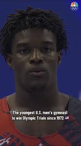 20-year-old @FrederickFlips just made history. First Olympic Games 🔜 📺  @NBC & @Peacock #frederickrichard #gymnastics #usagtrials24 #mtusa #teamusa  #olympics #parisolympics #vault #gym