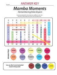 Newsday crossword puzzle is played by millions of people every single day, you can follow all hidden solutions by visiting our website. Mamba Moments Remembering Kobe Bryant Crossword Puzzle Tpt