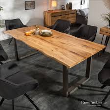 Massiver Baumkanten Esstisch Living Edge 180cm Wildeiche Geolt 3 5cm Tischplatte Riess Ambiente De In 2020 Wohnung Esszimmer Wohnung Mobel Wohn Esszimmer