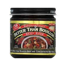 In a small bowl, add beef base and ¼ cup warm water, whisk until base dissolves; Better Than Bouillon Beef Soup Base 8oz Target