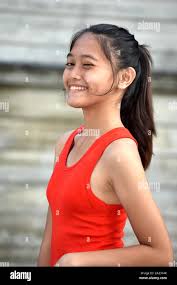 A Skinny Young Filipina Teenager Girl Stock Photo - Alamy