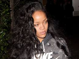 Natural fire light red long ombre dark black root straight women full hair wig. Rihanna New Hair At Giorgio Baldi Star Looks Casual And Curly As She Leaves Her Favourite Italian Restaurant Irish Mirror Online