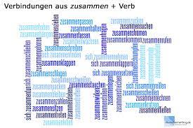Worte, die man ohne das zu getrennt schreibt, schreibt man dann auch mit dem zu getrennt, also in drei worten. Die Verbindung Zusammen Verb Deutsch Lernen Mit Cartoons 05