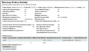Data backup policy for saas vision helpdesk licenses. Veritas Netbackup Policy Version 10 3 00p13
