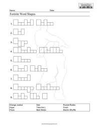 Add your notes, official holidays before you print. Fortnite Emote Word Shapes Teaching Squared