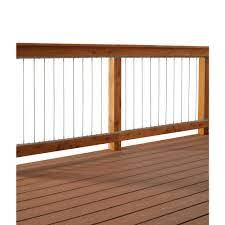 Each kit contains the cable and hardware needed to complete one run. Insta Rail 42 In H X 72 In W Insta Tube Vertical Stainless Steel Tube In Fill Kit For Deck Railings 90742 The Home Depot In 2021 Stainless Steel Cable Railing Cable Railing