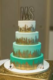 Sweet 16th birthday decorations for girls turquoise, teal and gold balloons banner cake topper sweet 16 satin sash 16 year old birthday party supplies 4.6 out of 5 stars 54 $18.99 $ 18. Teal Mint And Gold Modern Wedding Crazy Wedding Cakes Wedding Cake Rustic Country Wedding Cakes