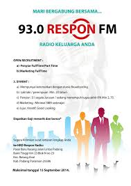 Thu jun 03, 2021 in loker. Lowongan Kerja Parttime Jogja Lowongan Penyiar Radio Part Time Jogja Bulan Ini