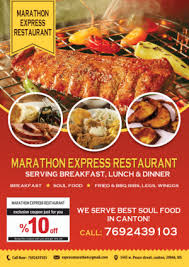 Soul food christmas meals : Flyer Design Project With Menu 21 Flyer Designs Fur Eine Firma In United States