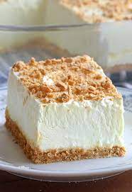 Pour into a 13 x 9 dish and refrigerate until firm. No Bake Classic Woolworth Cheesecake Sugar Apron