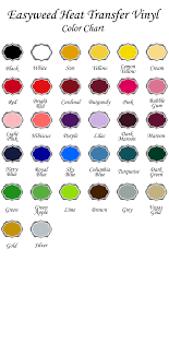 expressions vinyl t shirt vinyl color chart color