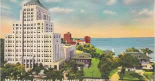 Postcard Chicago Mundelein College For Women Sheridan Road C1950 Chicago Photos Chicago Postcard