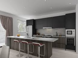 The kitchen is in good condition, but it could badly use an update. Black Laminate Kitchen Cabinet China Manufacturing For Sale