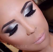 Black And Silver Eyeshadow Looks Silver And Black Smokey Shadow Silver Eye Makeup Silver Smokey Eye Silver Makeup