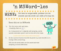 Gladdebek Words Ms Word Teks
